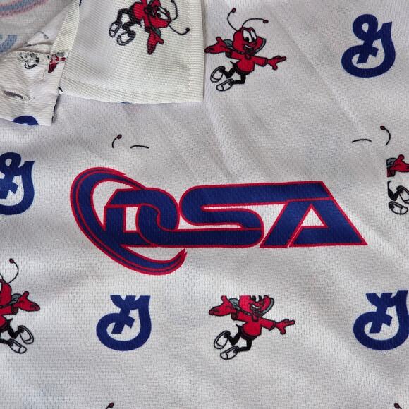 General Mills Honey Nut Cheerios Bee All Over Print Polo Shirt XL Promo - Picture 4 of 8